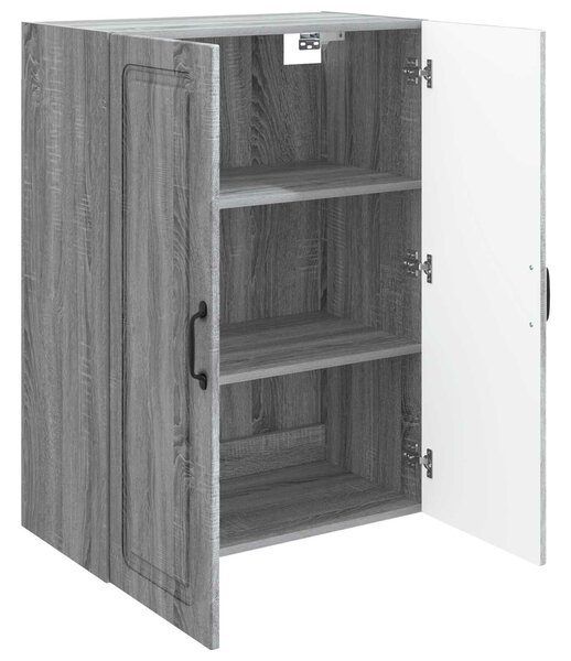 VidaXL Fali szekrény Szürke Sonoma 66 x 34,5 x 90 cm Szerelt Fa
