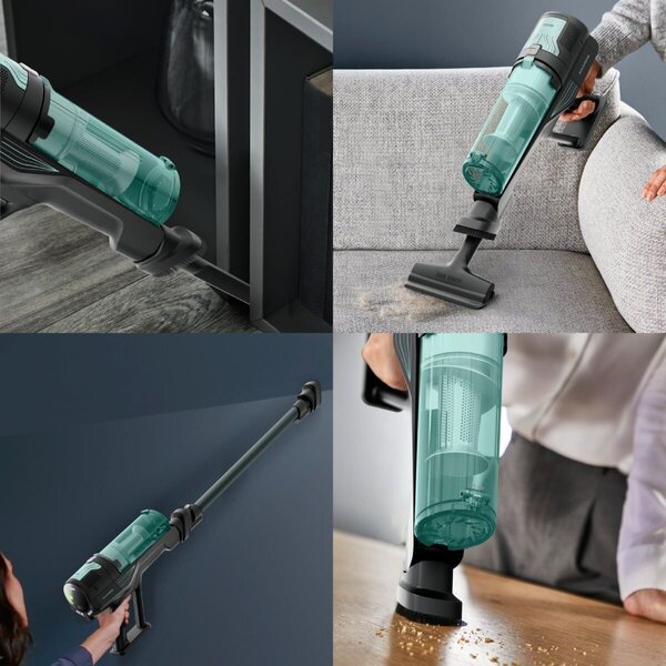 Rowenta RH1831E0 X-Force 8.80 Allergy Vezeték nélküli porszívó, Fekete-Türkiz