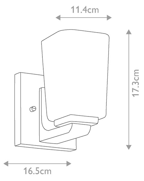 Kichler klasszikus fali lámpa roehm króm elskl-roehm1-pc IP44