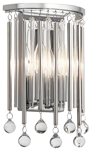 Kichler glamour klasszikus fali lámpa piper króm elskl-piper2-pc