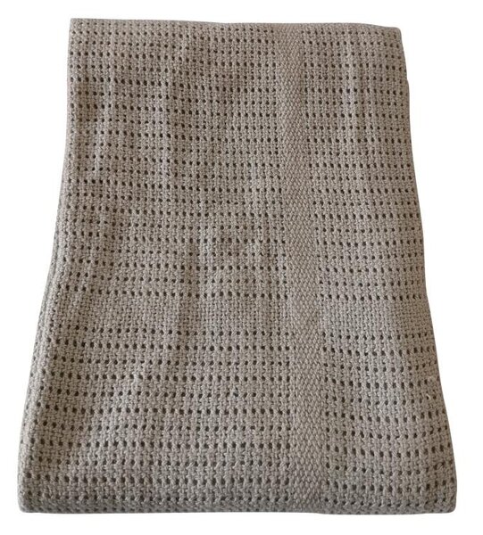 BabyDan Horgolt pamut takaró Grey,75x100cm