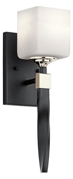 Kichler klasszikus fali lámpa marette fekete elskl-marette1-bk IP44