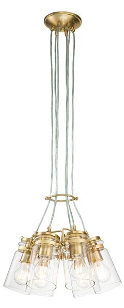 Kichler klasszikus loft vintage függeszték brinley sárgaréz elskl-brinley6-bb