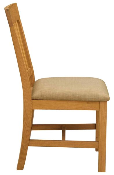 VidaXL Étkezőszék VENLO 2 pcs Tömör Tölgyfa Bézs 45 x 53 x 92 cm