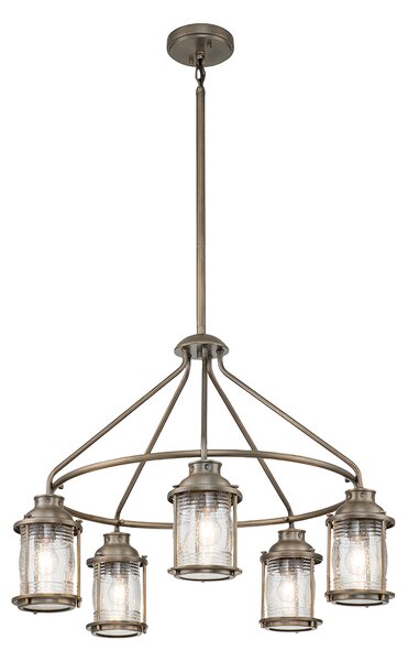Kichler vintage kültéri csillár ashland bay barna elsklashlandbay5pbu IP44