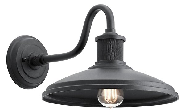 Kichler loft skandináv vintage kültéri fali lámpa allenbury fekete elsklallenbury2mbkt IP44