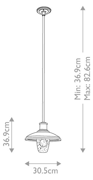 Kichler loft skandináv vintage kültéri függeszték allenbury fekete elsklallenburypmbkt IP44