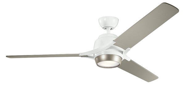 Kichler modern mennyezeti ventilátor zeus fehér ezüst elsklf-zeus-60-wht