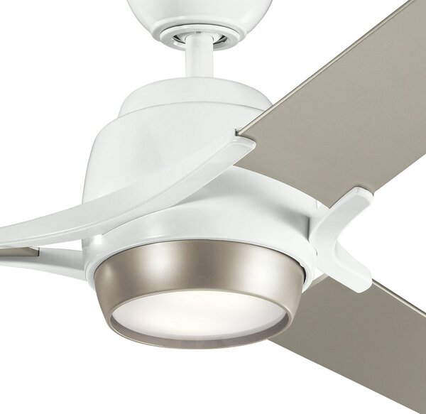 Kichler modern mennyezeti ventilátor zeus fehér ezüst elsklf-zeus-60-wht
