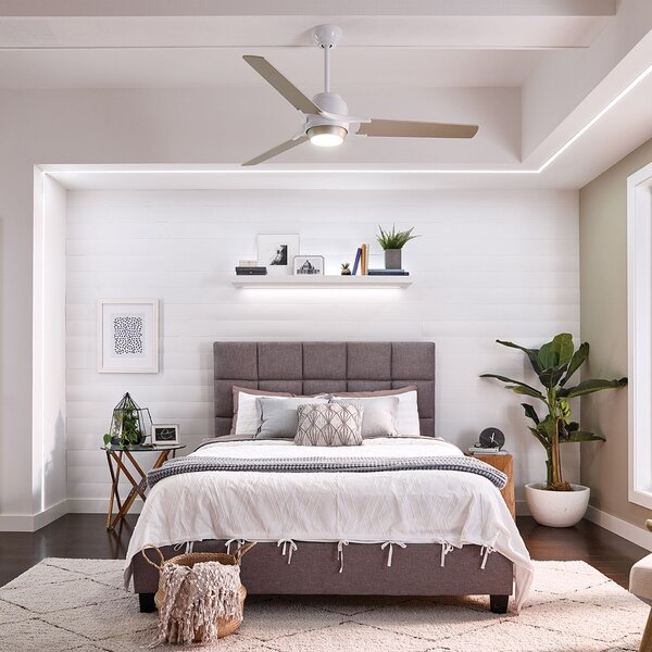 Kichler modern mennyezeti ventilátor zeus fehér ezüst elsklf-zeus-60-wht