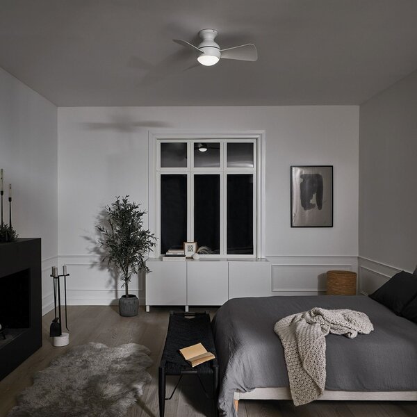 Kichler modern mennyezeti ventilátor sola matt fehér elsklf-sola-34-wht