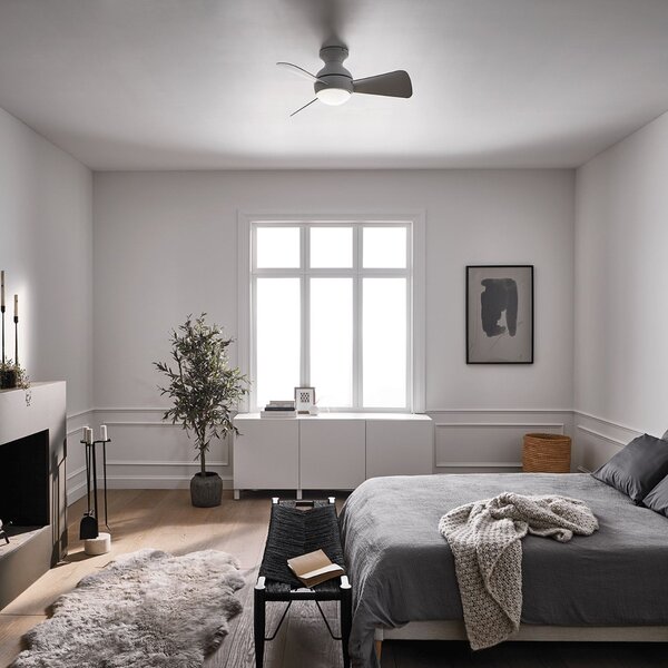 Kichler modern mennyezeti ventilátor sola matt fehér elsklf-sola-34-wht