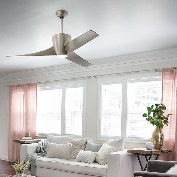 Kichler modern mennyezeti ventilátor phree nikkel elsklf-phree-56-bn