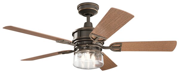 Kichler klasszikus mennyezeti ventilátor lyndon patio antik bronz dió sötét dió elsklf-lyndon-52-oz