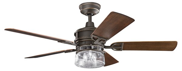 Kichler klasszikus mennyezeti ventilátor lyndon patio antik bronz dió sötét dió elsklf-lyndon-52-oz