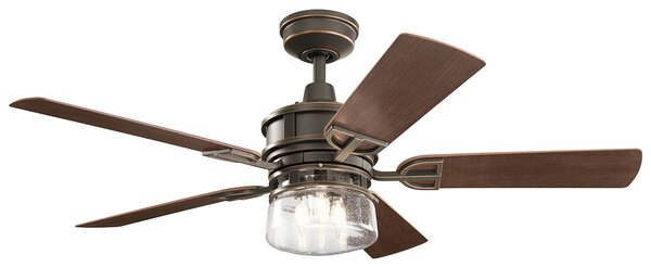Kichler klasszikus mennyezeti ventilátor lyndon patio antik bronz dió sötét dió elsklf-lyndon-52-oz