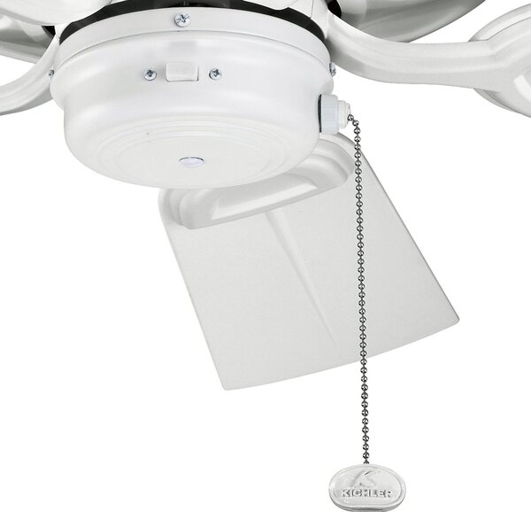 Kichler modern mennyezeti ventilátor kevlar matt fehér elsklf-kevlar-42-wht IP44