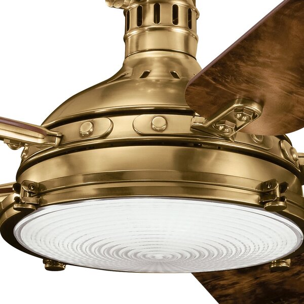 Kichler loft mennyezeti ventilátor hatteras antik sárgaréz fehér elsklfhttersbay56bab
