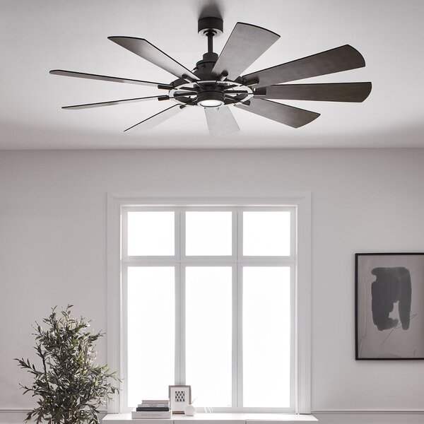 Kichler loft mennyezeti ventilátor gentry sötét dió könnyű dió cink elsklf-gentry-65-wz