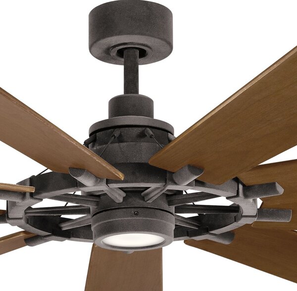 Kichler loft mennyezeti ventilátor gentry xl sötét dió könnyű dió cink elsklf-gentry-85-wz