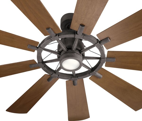 Kichler loft mennyezeti ventilátor gentry sötét dió könnyű dió cink elsklf-gentry-65-wz