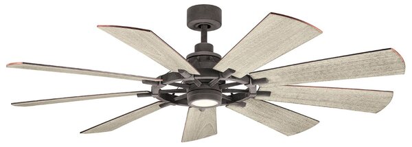 Kichler loft mennyezeti ventilátor gentry sötét dió könnyű dió cink elsklf-gentry-65-wz