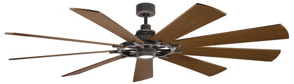 Kichler loft mennyezeti ventilátor gentry xl sötét dió könnyű dió cink elsklf-gentry-85-wz