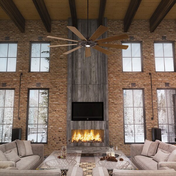 Kichler loft mennyezeti ventilátor gentry xl sötét dió könnyű dió cink elsklf-gentry-85-wz