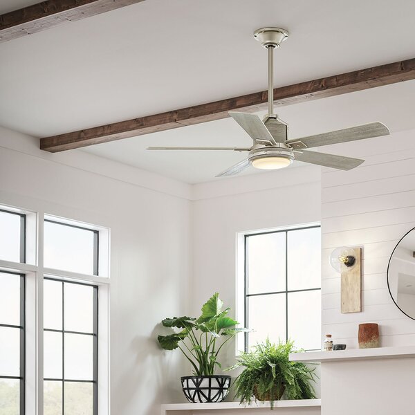 Kichler modern mennyezeti ventilátor colerne nikkel, könnyű dió elsklf-colerne-52-bn