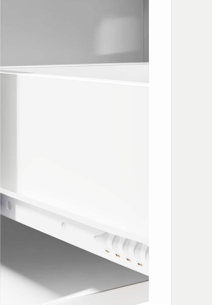 VidaXL Éjjeliszekrények 2 pcs Fehér 40 x 30 x 60 cm Szerelt Fa