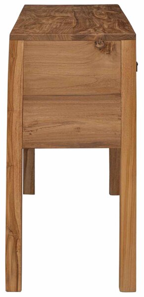 VidaXL Széf Természetes 110 x 35 x 75,5 cm Tömör Teakfa