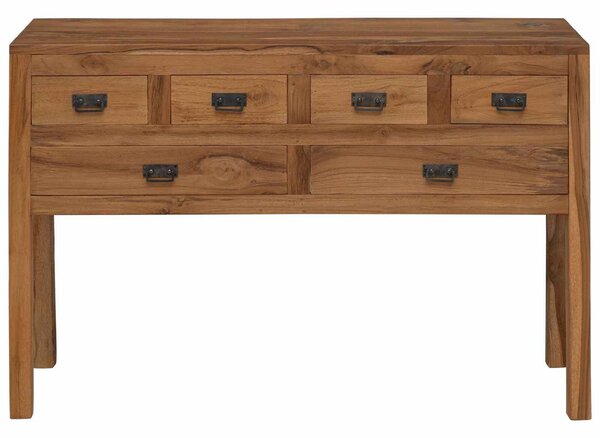 VidaXL Széf Természetes 110 x 35 x 75,5 cm Tömör Teakfa
