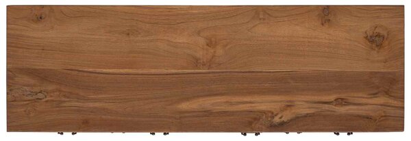 VidaXL Széf Természetes 110 x 35 x 75,5 cm Tömör Teakfa