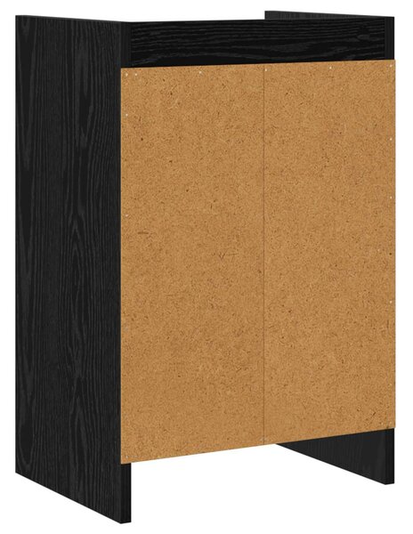 VidaXL Éjjeliszekrények 2 pcs Fekete Tölgy 40 x 30 x 60 cm Szerelt Fa