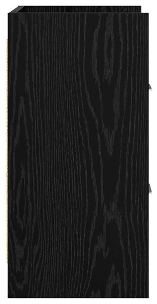 VidaXL Éjjeliszekrények 2 pcs Fekete Tölgy 40 x 30 x 60 cm Szerelt Fa