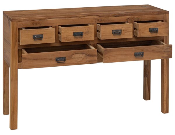 VidaXL Széf Természetes 110 x 35 x 75,5 cm Tömör Teakfa