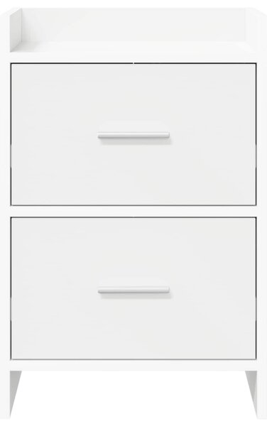 VidaXL Éjjeliszekrények 2 pcs Fehér 40 x 30 x 60 cm Szerelt Fa
