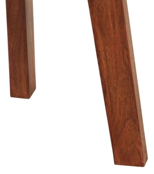 VidaXL Bárszék - 2 db - Akácfa és Bőr - 76cm