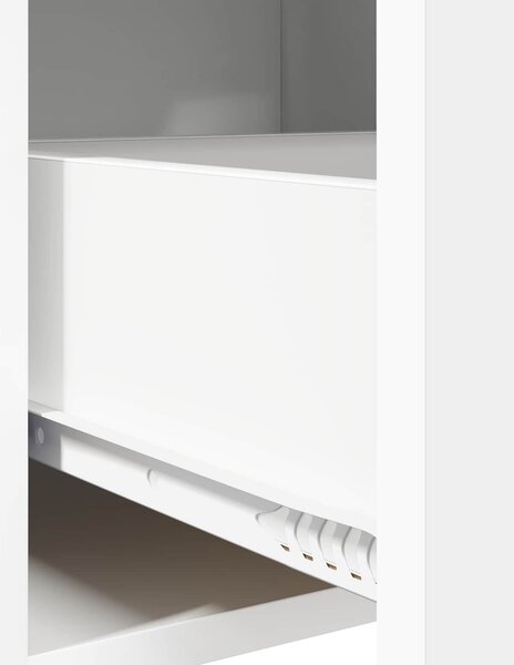 VidaXL Széf Fehér 75 x 33 x 80 cm Szerelt Fa