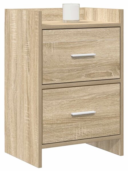 VidaXL Éjjeliszekrények 2 pcs Sonoma Tölgy 40 x 30 x 60 cm Szerelt Fa
