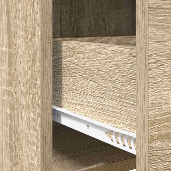 VidaXL Éjjeliszekrények 2 pcs Sonoma Tölgy 40 x 30 x 60 cm Szerelt Fa