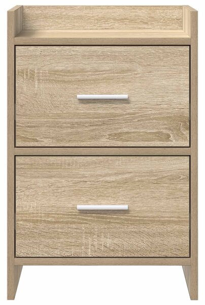 VidaXL Éjjeliszekrények 2 pcs Sonoma Tölgy 40 x 30 x 60 cm Szerelt Fa