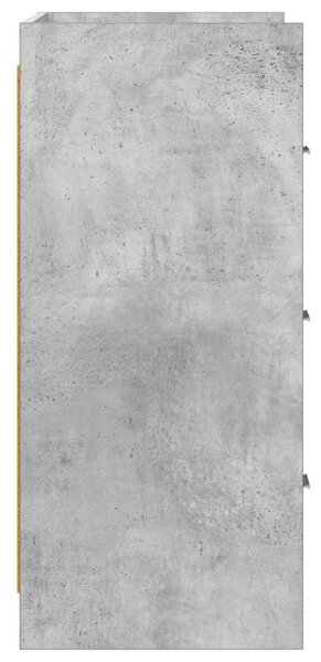 VidaXL Széf Betonszürke 75 x 33 x 80 cm Szerelt Fa