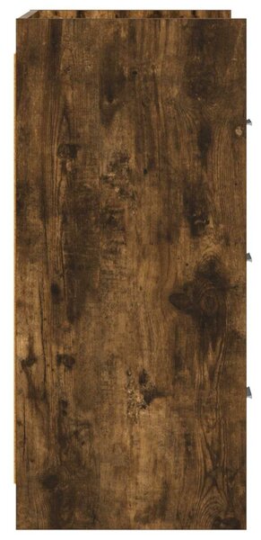VidaXL Széf Füstös Tölgy 75 x 33 x 80 cm Szerelt Fa