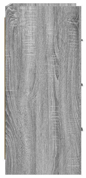 VidaXL Széf Szürke Sonoma 75 x 33 x 80 cm Szerelt Fa