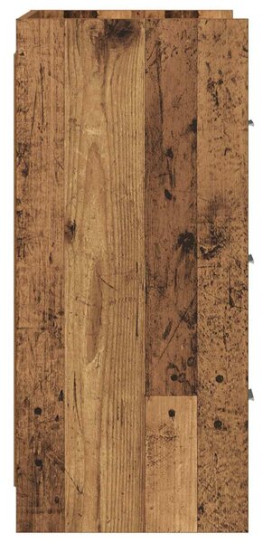VidaXL Széf Antik Fa 75 x 33 x 80 cm Szerelt Fa
