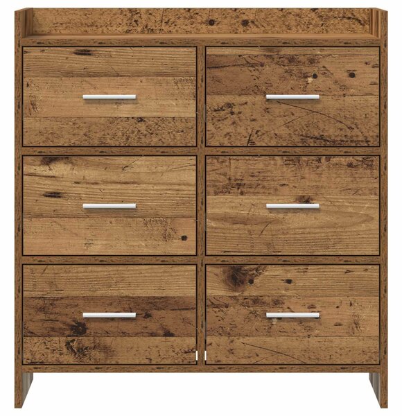 VidaXL Széf Antik Fa 75 x 33 x 80 cm Szerelt Fa
