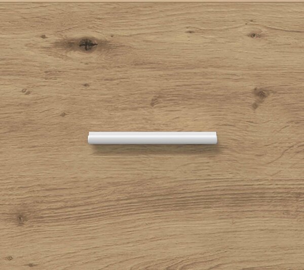 VidaXL Széf Kézműves Tölgy 75 x 33 x 80 cm Szerelt Fa