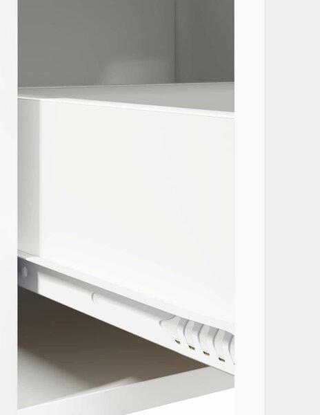 VidaXL Széf Fehér 75 x 36 x 80 cm Szerelt Fa
