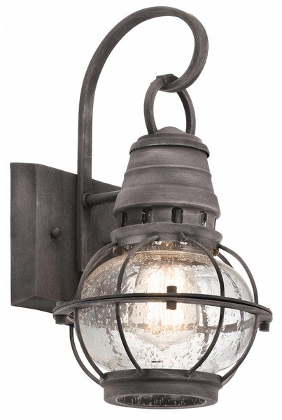 Kichler loft vintage kültéri fali lámpa bridgepoint antik cink elskl-bridgepoint-s IP44